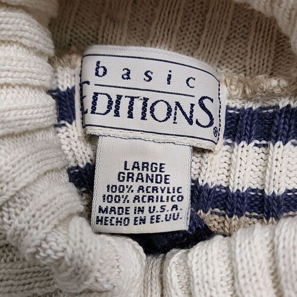 Vintage top Y2K 90s striped sleeveless turtle neck grunge Goblincore L - Picture 3 of 4